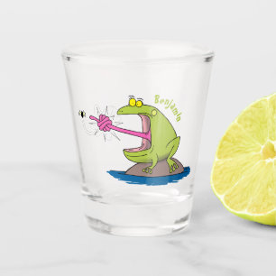 Copo De Shot sapo engraçado e desenho animado