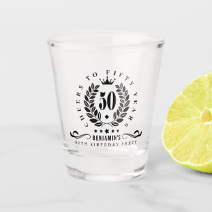 Copo De Shot Saúde Aos Cinquenta Anos Personalizados 50º Aniver