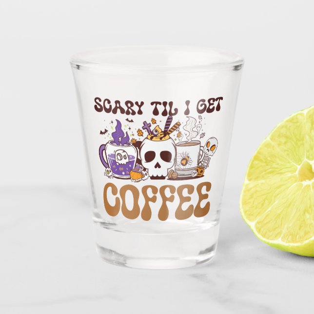 Copo De Shot Scary Til Eu Vou Pegar Café (Frente)