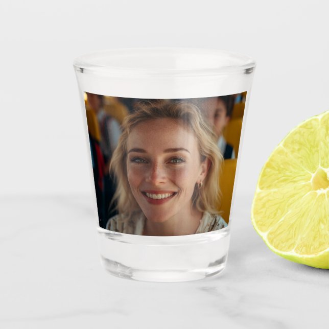 Copo De Shot School Bus Driver Photo Customize (Frente)