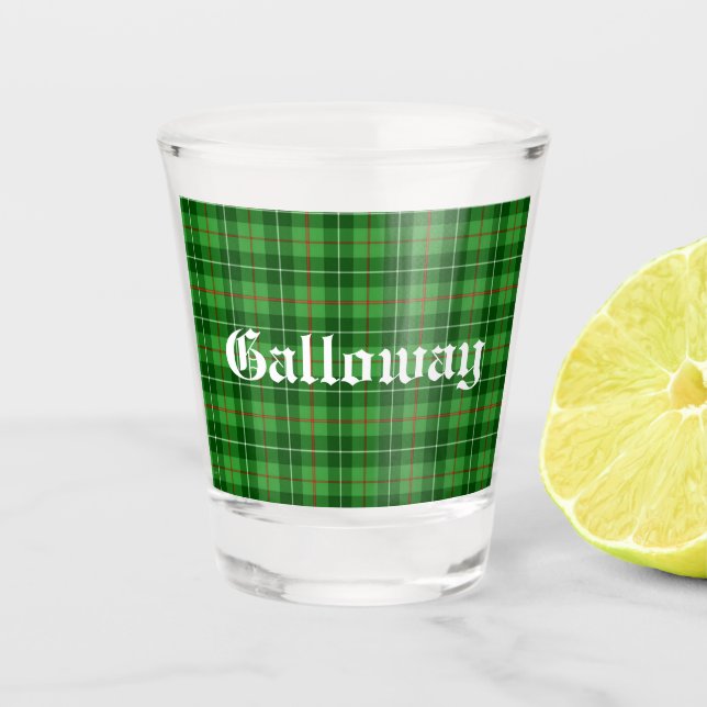 Copo De Shot Scotland Galloway District Tartan (Frente)