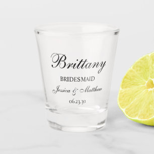 Copo De Shot Script Bridesmaid Personalizado