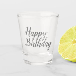 Copo De Shot Script de Feliz Aniversário
