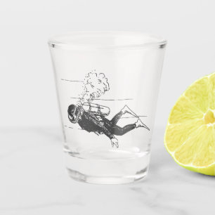 Copo De Shot Scuba Diver