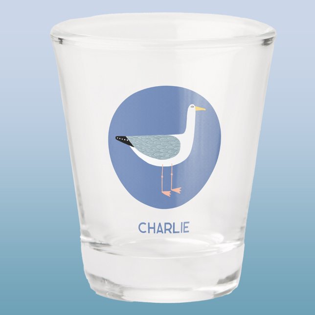 Copo De Shot Seagull Personalizado (Seagull personalized shot glass)