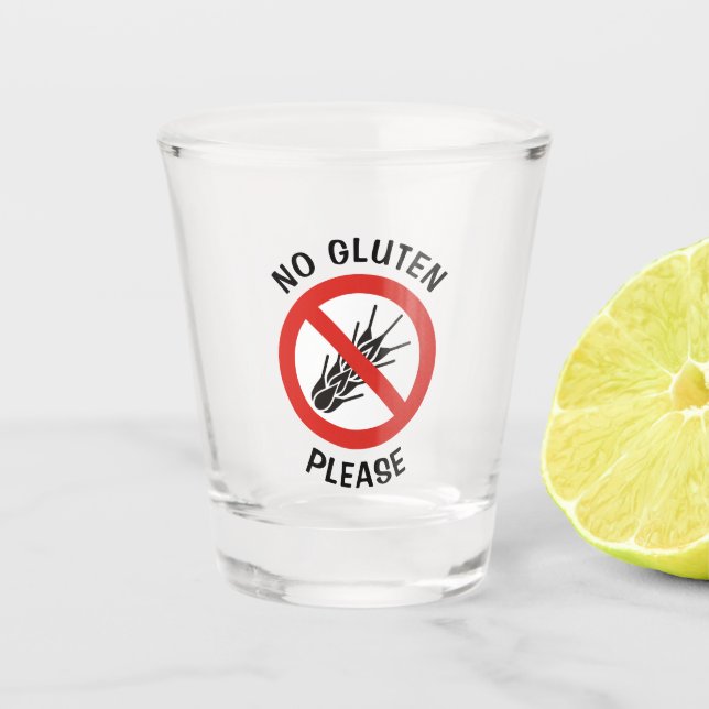 Copo De Shot Sem Sinal de Gluten (Frente)