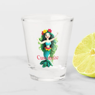 Copo De Shot Sereia de cabelos verdes Thunder_Cove