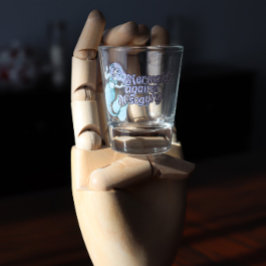 Copo De Shot Sereias Contra trabalho de arte de Sereia Feminist