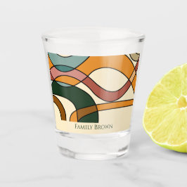 Copo De Shot Serena Savana Suave Abstrata Terrosa Nome da Famíl