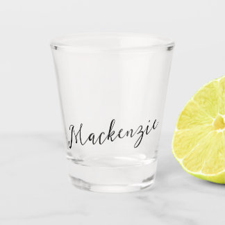 Copo De Shot Seu Nome em Fonte de Letra Elegante