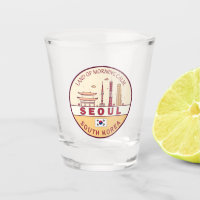 Seul, cidade da Coreia do Sul - Skyline Emblem