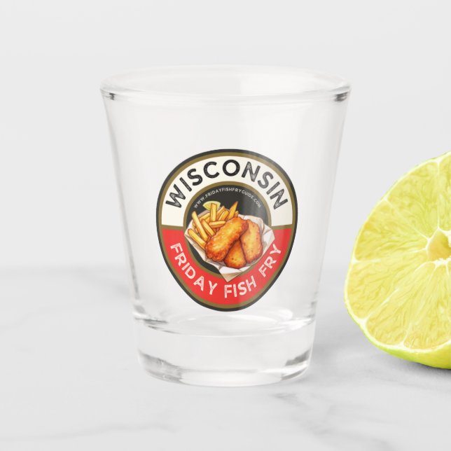 Copo De Shot Sexta-feira Guia de fritura de peixe (Frente)