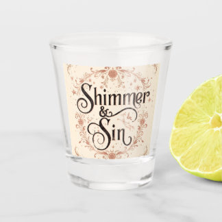 Copo De Shot Shimmer & Sin Gothic Shot Glass | Dark Glam