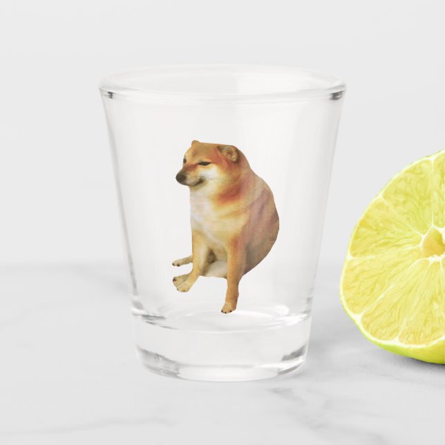 Copo De Shot Shot Glass Cheems Meme (Frente)