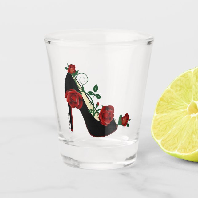 Copo De Shot Shot Glass - Stiletto Rosa (Frente)