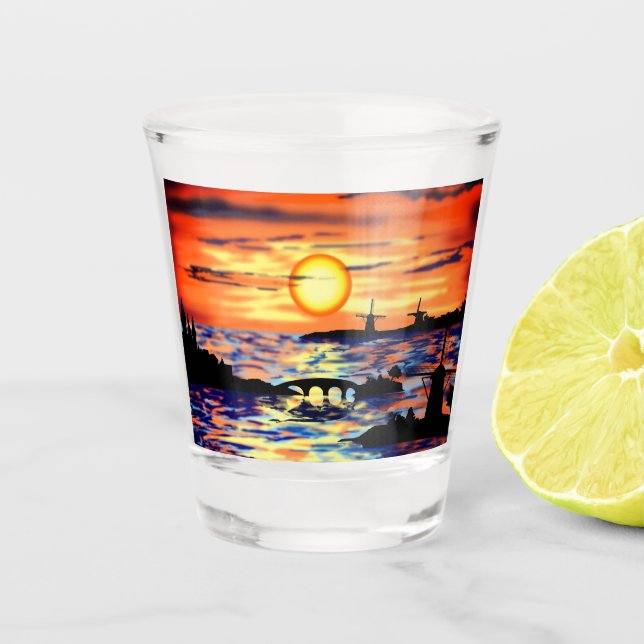 Copo De Shot Shot Glass Sunrise (Frente)