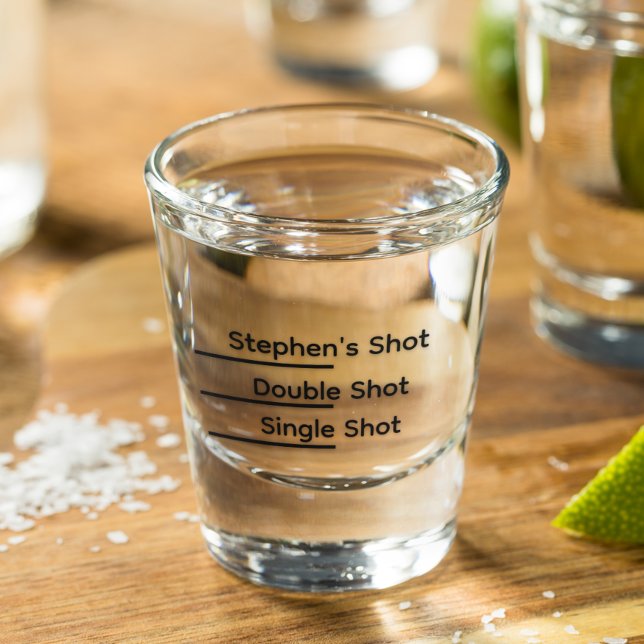 Copo De Shot Shot Line Funny Personalizado (Criador carregado)