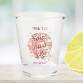 Copo De Shot Shotglass personalizável nome de cidade presente S