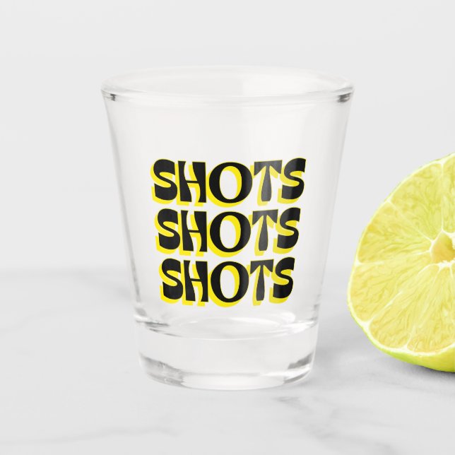 Copo De Shot Shots Shots Yellow (Frente)