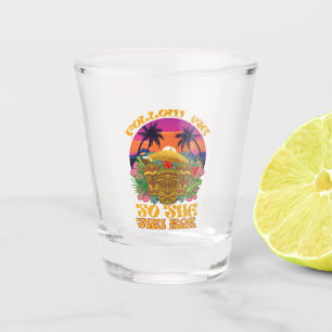 Copo De Shot Siga-me para o Tiki Bar Festa de Luau Havaiano