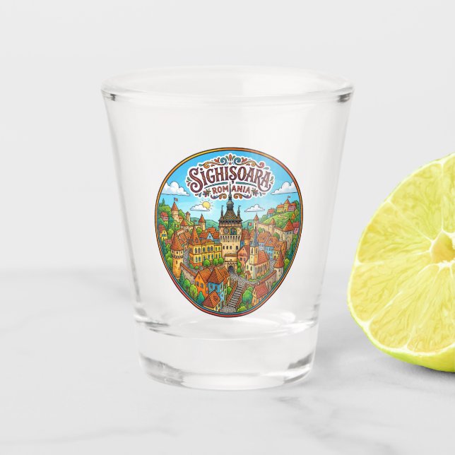 Copo De Shot Sighișoara Romênia (Frente)