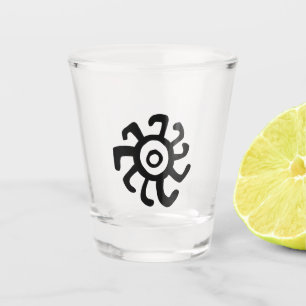 Copo De Shot símbolo antigo do idol geoglifo símbolo petroglicp