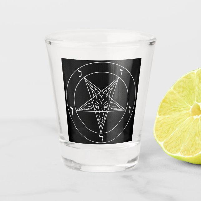 Copo De Shot Símbolo de Baphomet (Frente)