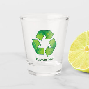 Copo De Shot Símbolo de reciclagem