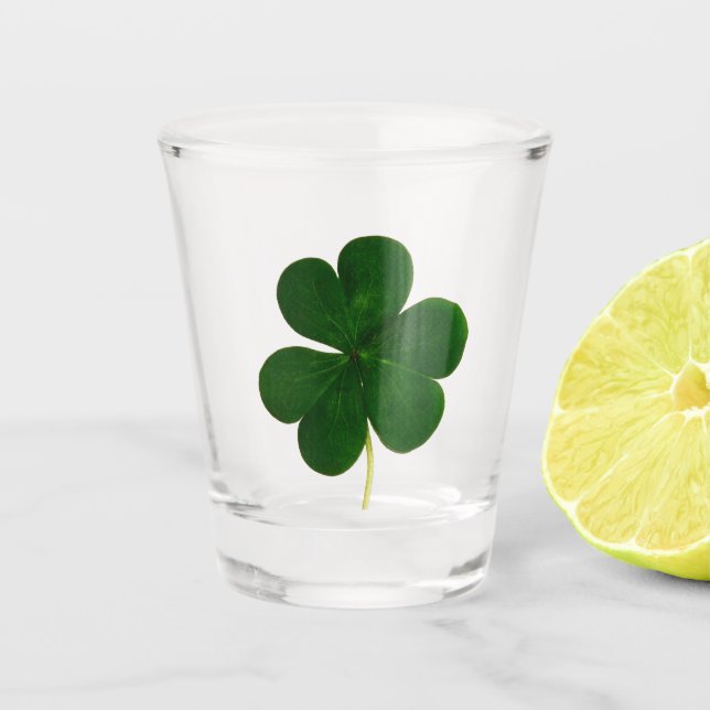 Copo De Shot Símbolo irlandês St Patrick de Ireland do trevo do (Frente)
