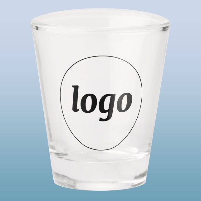 Copo De Shot Simple Logo Promotional Business Branding (Simple logo business branding promotional shot glass)