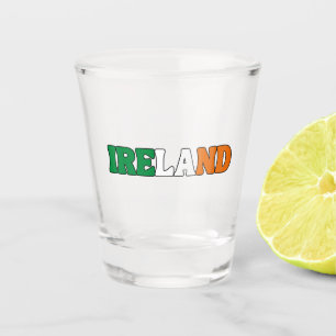 Copo De Shot Simples Roupa de Bandeira Nacional da Irlanda Mode