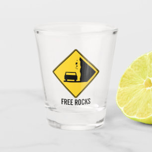 Copo De Shot Sinal de estrada Free Rocks
