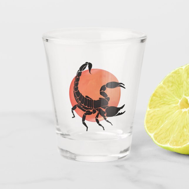 Copo De Shot Sinal Scorpio Zodiac (Frente)
