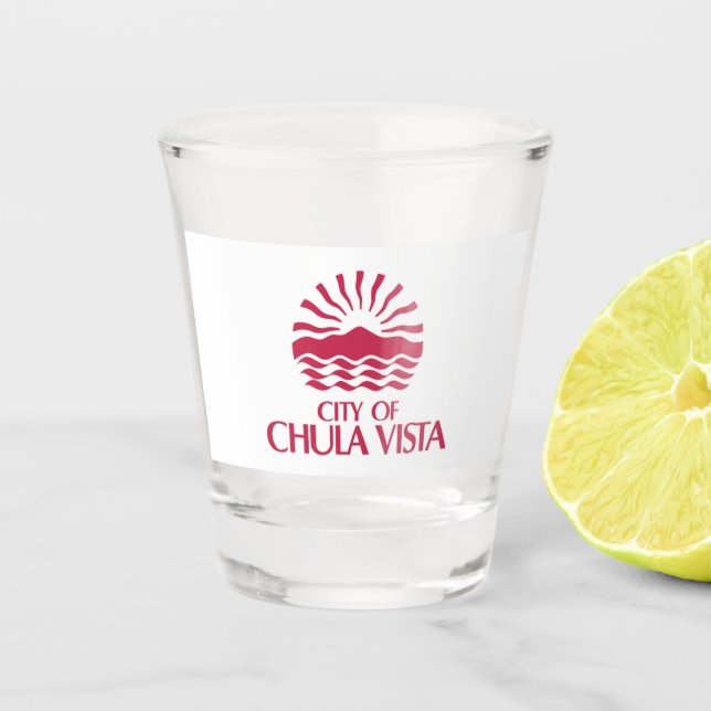Copo De Shot Sinalizador da cidade de Chula Vista (Frente)