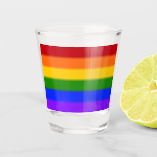 Copo De Shot Sinalizador de Orgulho gay do Rainbow