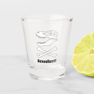 Copo De Shot Sinalizador de Pirata do Caveira do Dinossauro T. 