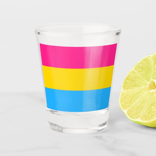 Copo De Shot Sinalizador Pansexual (Frente)