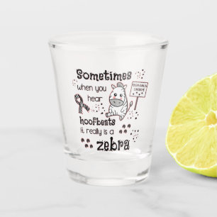 Copo De Shot Síndrome de Ehlers-Danlos Sensibilização Zebra