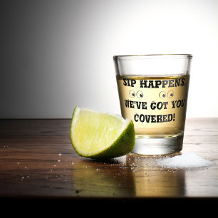 Copo De Shot Sip Acontece Vidro Com Shot