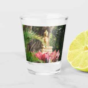Copo De Shot sitzender asiatischer bunter buddha