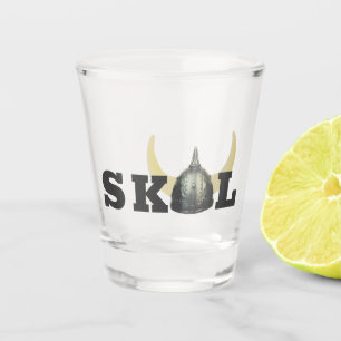 Copo De Shot Skol e capacete Horned