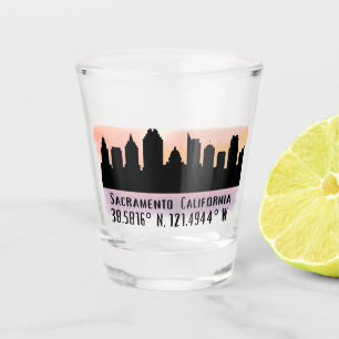 Copo De Shot Skyline Cidade de Sacramento CA