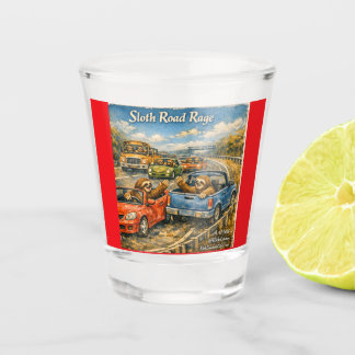 Copo De Shot Sloth Road Rage – Rockwell‑Inspired Watercolor Car