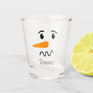 Copo De Shot Snowman Confusa Face Frosty