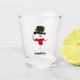 Copo De Shot Snowman Shot Glass