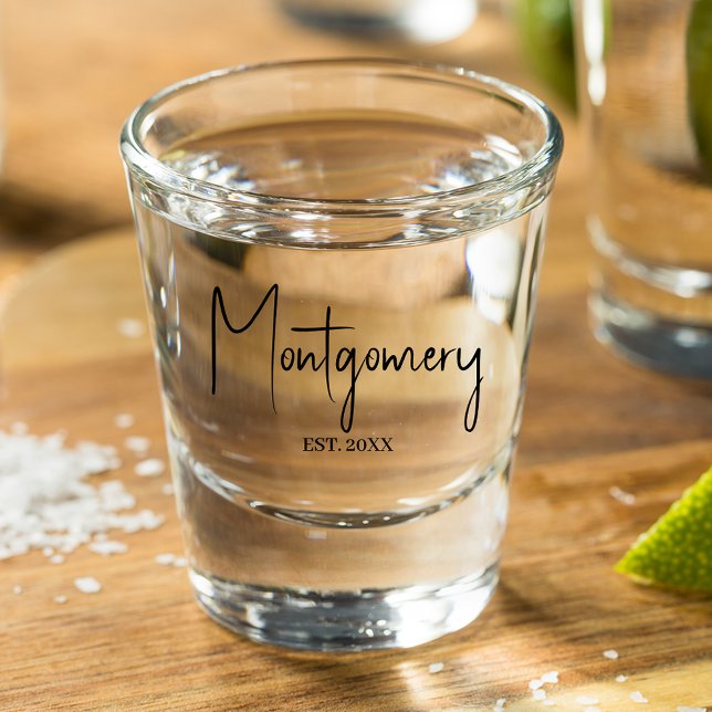 Copo De Shot Sobrenome  (Family name personalized shot glass)