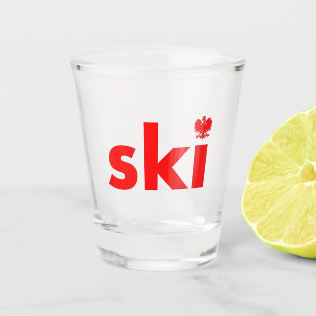 Copo De Shot Sobrenome SKI - Vidro Shot (Frente)