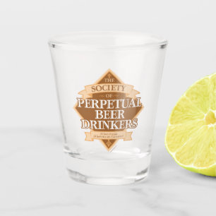 Copo De Shot Sociedade de Beers Perpétuos Vidro