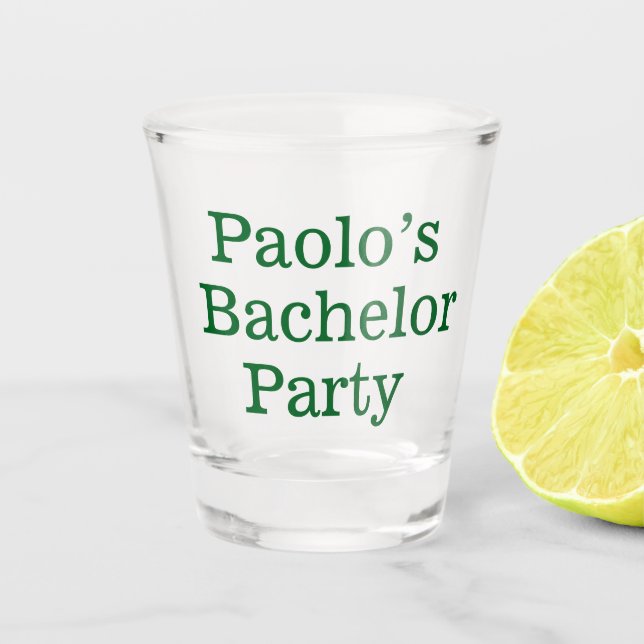 Copo De Shot Solteiro personalizado de vidro (Frente)