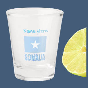 Copo De Shot Somália Bandeira Somali Azul Personalização